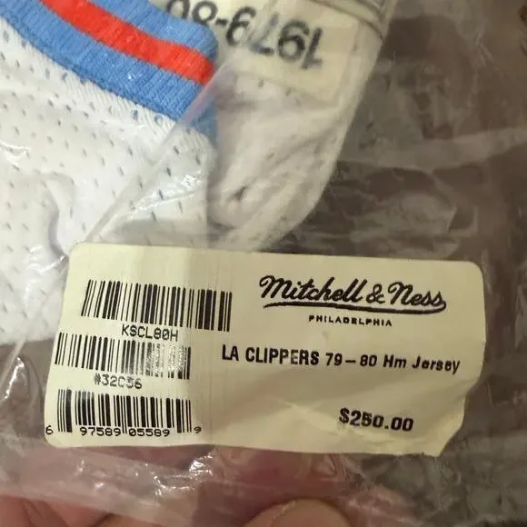 Mitchell & Ness San Diego Clippers 1979-80 Authentic Jersey #32 White NWT Sealed